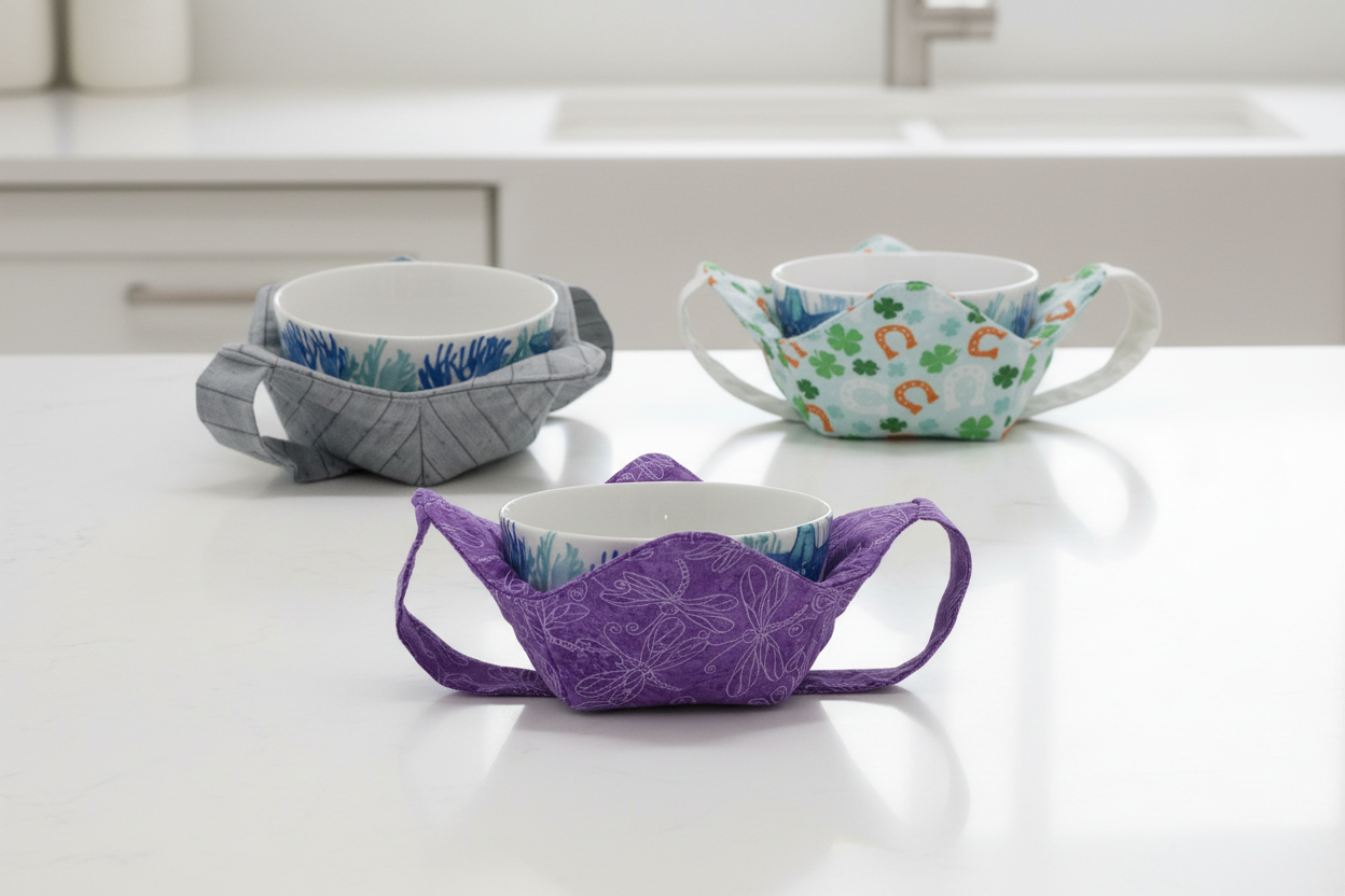 Microwavable Bowl Cozies with wide selection of prints and colors