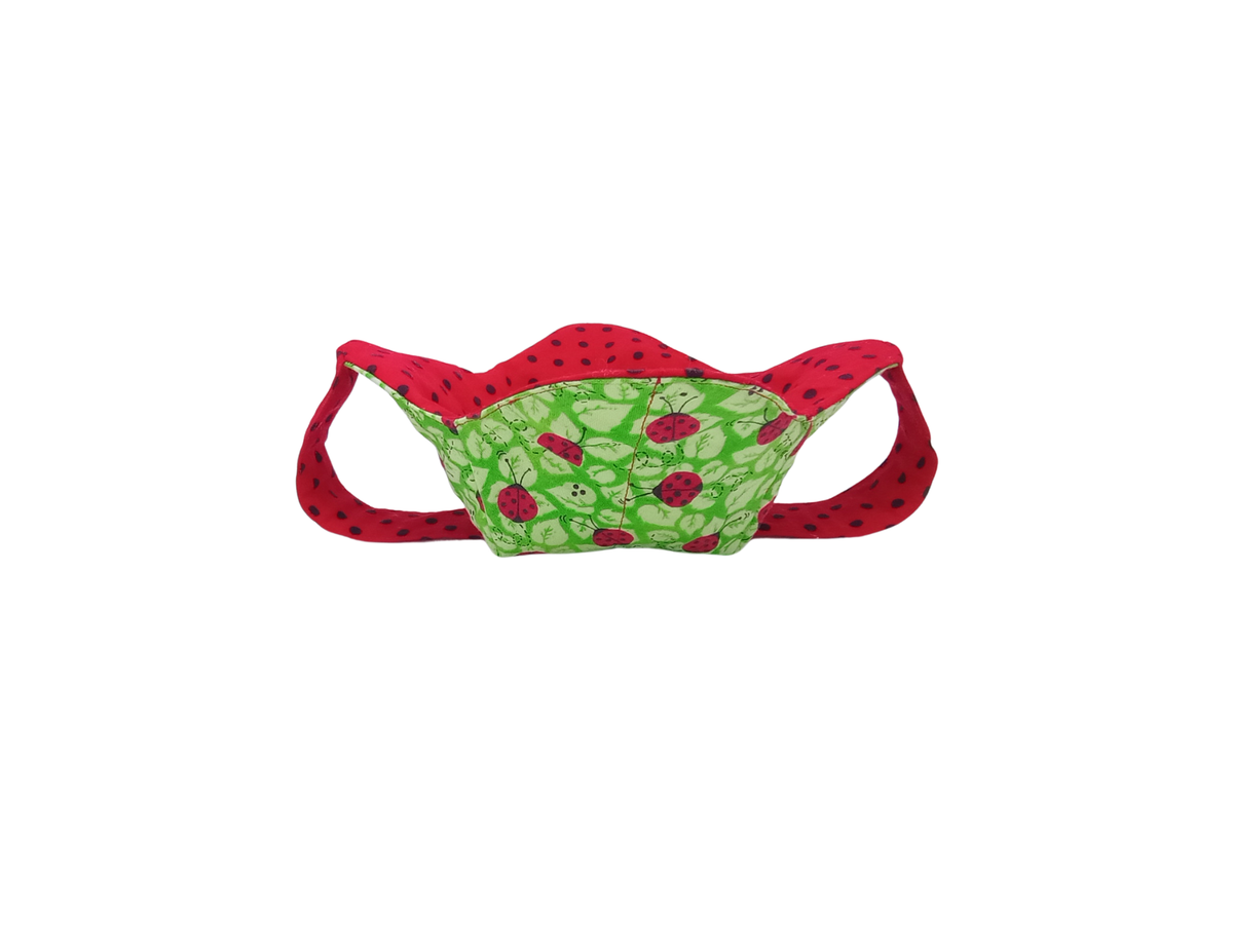 Ladybugs & Polka Dots Bowl Cozy - Microwavable Hot Pad with Hand Support