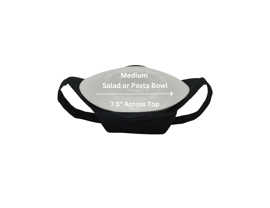 Bowl Cozy - Set of 2 - Black - Microwavable Hot Pad with Hand Support