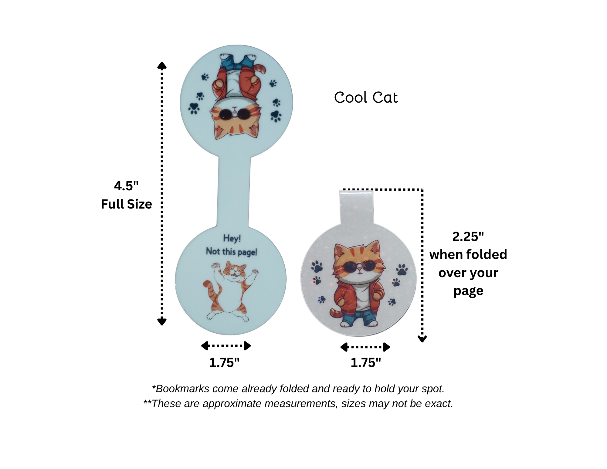 Tabby Cat Magnetic Bookmark