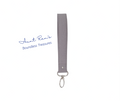 Grey Wristlet Keychain