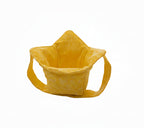 vibrant yellow ice cream cozy with handles