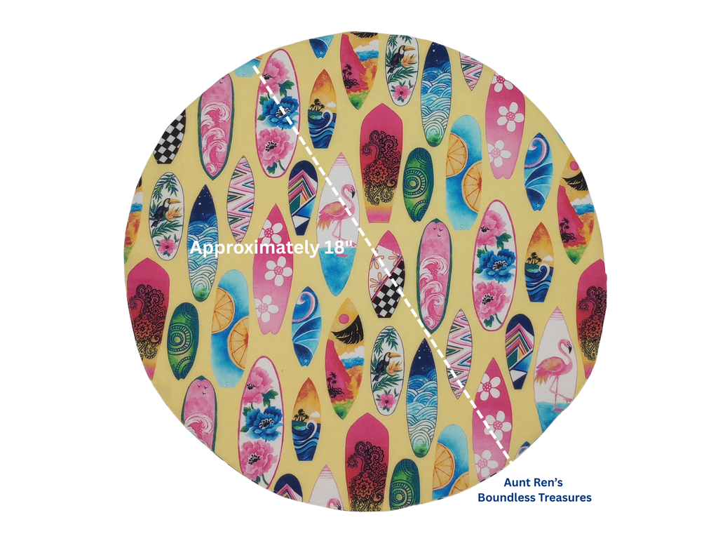 Steering Wheel Sunshade Cover: Surfboards