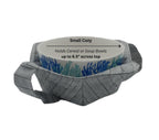 Grey Fence Bowl Cozy with Hand Support, Microwavable Hot Pad