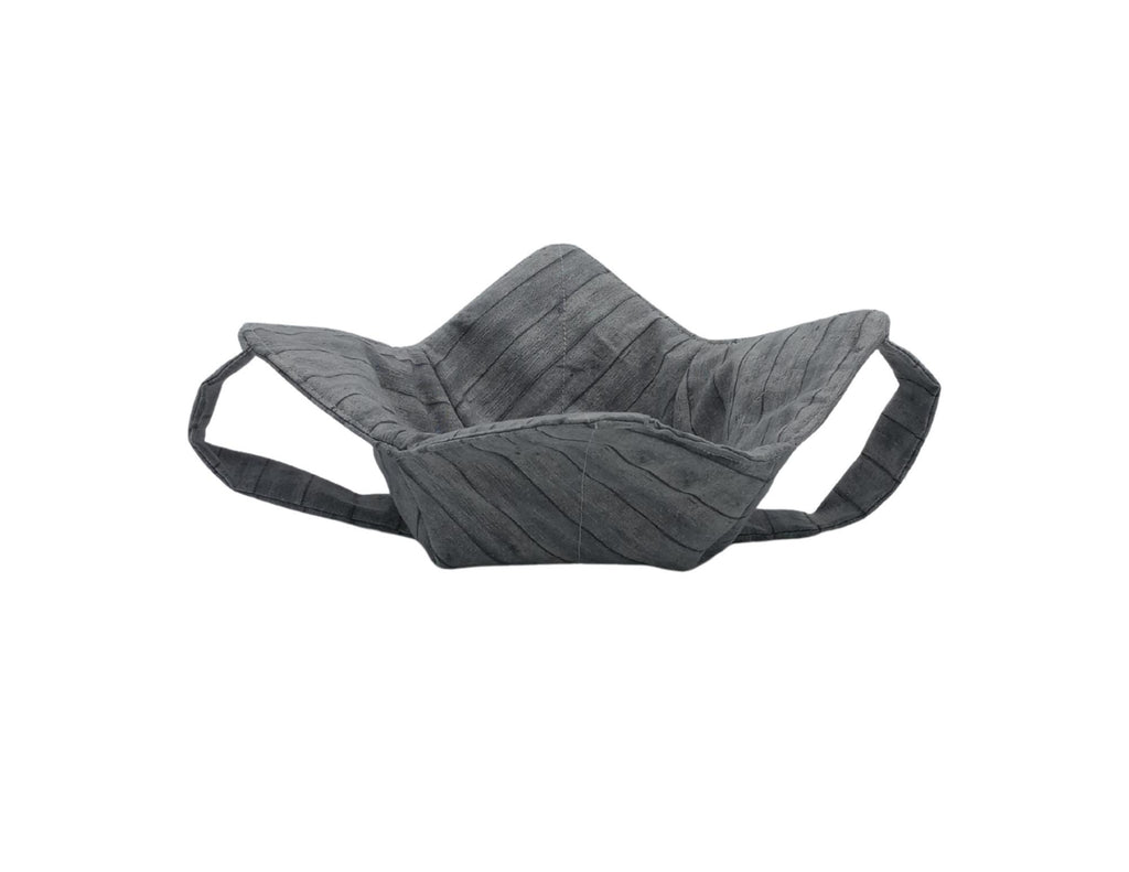 Grey Fence Bowl Cozy with Hand Support, Microwavable Hot Pad